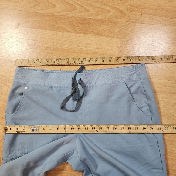 Figs Dusty Blue Zamora Jogger Scrub Pants Womens Size XL PO# 3127 - Picture 6 of 16